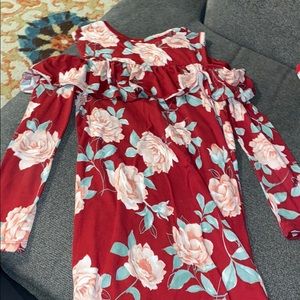 Cold shoulder dress